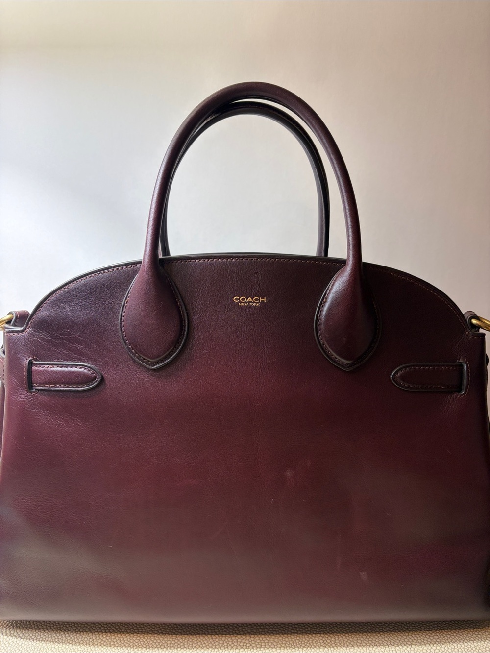 Coach Soft Empire Carryall Bag 40 in Burgundy